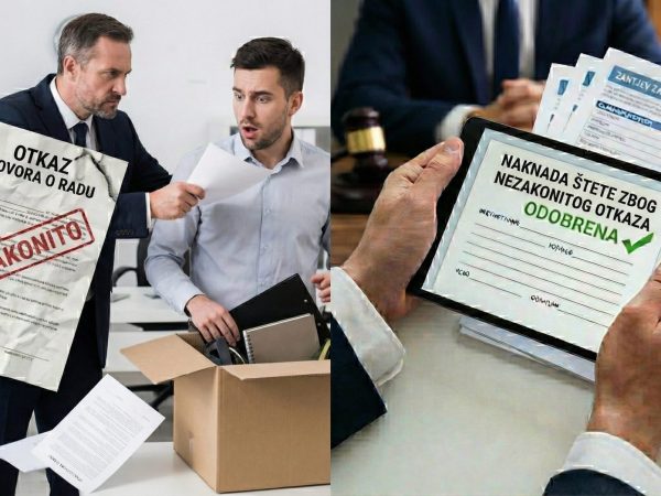 Naknada štete zbog nezakonitog redovnog ili izvanrednog otkaza